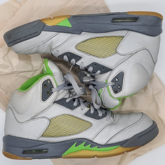Nike Air Jordan 5 Retro 'Green Bean' Men sz.10 - Picture 6 of 12